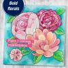 imageFaberCastell Paint by Number Watercolor Bold Floral  Adult Paint by Number Kit on Canvas  DIY Flower PaintingBold Floral