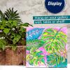 imageFaberCastell Paint by Number Watercolor Bold Floral  Adult Paint by Number Kit on Canvas  DIY Flower PaintingTropical