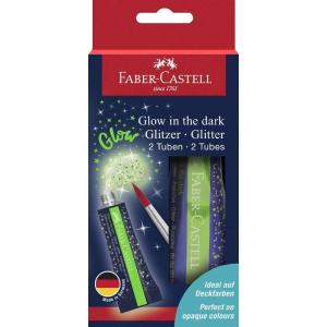 imageFaberCastell Glitter Glow in The Dark 12 ml 2X BCGlow in the Dark