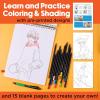 imageFaberCastell Anime Drawing Kit Shojo Edition  StepbyStep Instruction Book with 20 Practice Pages Color Pencil Set amp Drawing Supplies for Kids Easter Basket Stuffers 1 BookShonen Edition