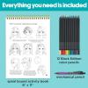 imageFaberCastell Anime Drawing Kit Shojo Edition  StepbyStep Instruction Book with 20 Practice Pages Color Pencil Set amp Drawing Supplies for Kids Easter Basket Stuffers 1 BookShojo Edition