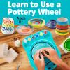 imageFaberCastell Neon Glow Pottery Studio Create Your Own Pottery Designs with USBPowered Pottery Wheel Air Dry Clay Neon amp Glow in The Dark Paints Tools amp 50 Craft Supplies for Kids Ages 8Starter Pottery Wheel
