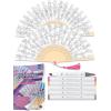 imageFaberCastell Paper Fan Coloring Kit Koi Fish  Folding Fans with DualTip Markers amp PrePrinted Designs  Relaxing DIY Craft Kids Activities and Easter Basket Stuffers 2 Fans 6 MarkersCherry Blossom