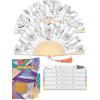 imageFaberCastell Paper Fan Coloring Kit Koi Fish  Folding Fans with DualTip Markers amp PrePrinted Designs  Relaxing DIY Craft Kids Activities and Easter Basket Stuffers 2 Fans 6 MarkersKoi Fish
