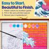 imageFaberCastell Paper Scroll Painting Kit Mount Fuji  Hanging Wall Art with PrePrinted Design ReadytoHang DIY Painting Craft for Kids and Easter Basket Stuffers 1 Scroll 8 Paints1 BrushThe Great Wave