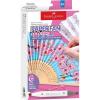 imageFaberCastell Paper Fan Coloring Kit Koi Fish  Folding Fans with DualTip Markers amp PrePrinted Designs  Relaxing DIY Craft Kids Activities and Easter Basket Stuffers 2 Fans 6 MarkersCherry Blossom