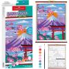 imageFaberCastell Paper Scroll Painting Kit Mount Fuji  Hanging Wall Art with PrePrinted Design ReadytoHang DIY Painting Craft for Kids and Easter Basket Stuffers 1 Scroll 8 Paints1 BrushMount Fuji