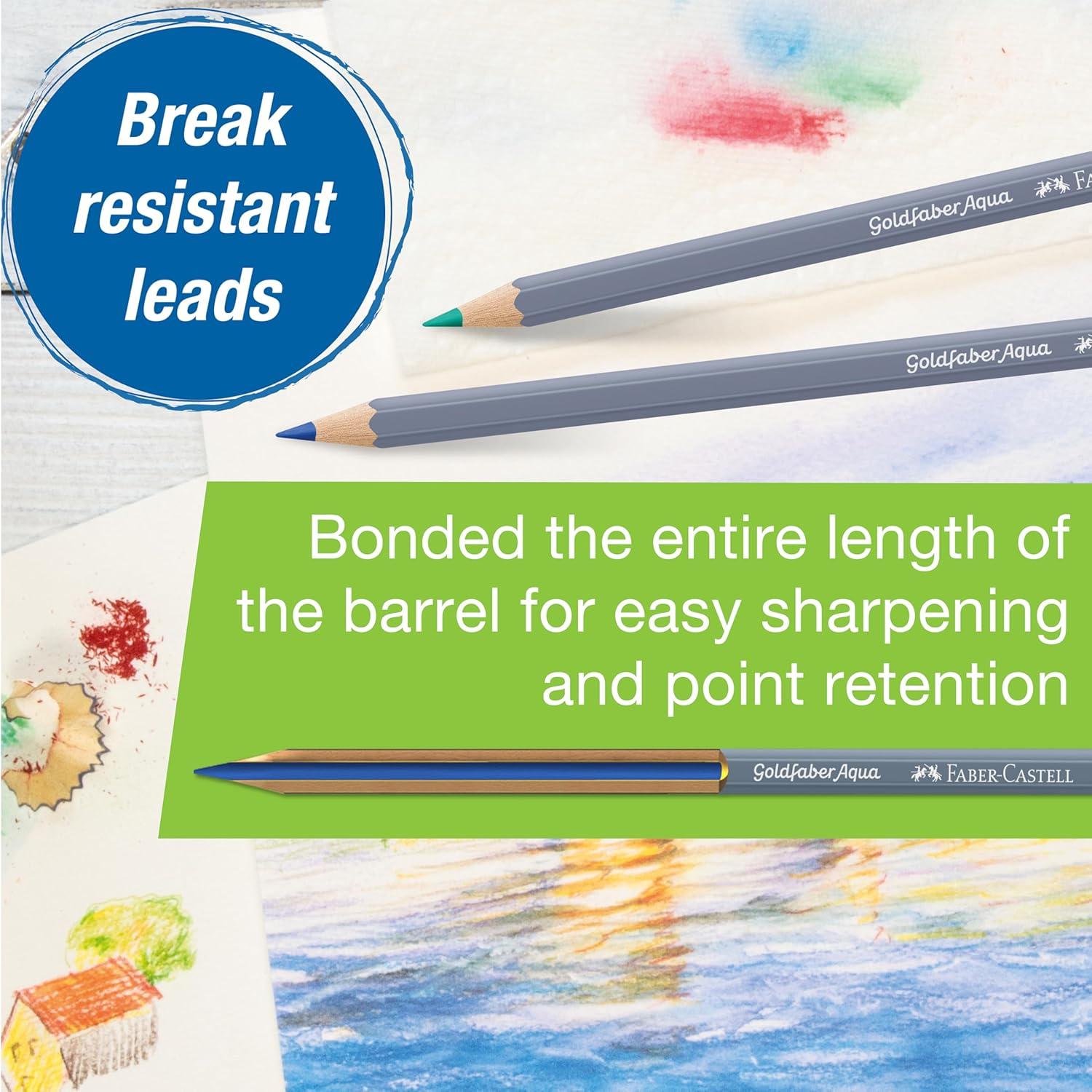 imageFaberCastell Goldfaber Aqua Watercolor Pencils 12 Count PreSharpened Colored Pencil Set for Drawing amp Painting Drawing Supplies amp Artist Gifts