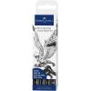 imageFaberCastell Creative Studio Pitt Artist Pen India Ink Pen Black Pack of 4 For Art Craft Drawing Sketching Home School University ColouringPocket