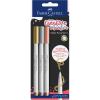 imageFaberCastell Goldfaber Creative Marker Set 6 Brush Pens Waterproof Marker Happy Celebration 161006Metallic 15 mm